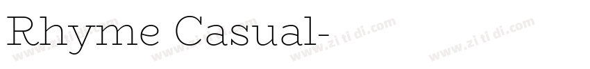 Rhyme Casual字体转换
